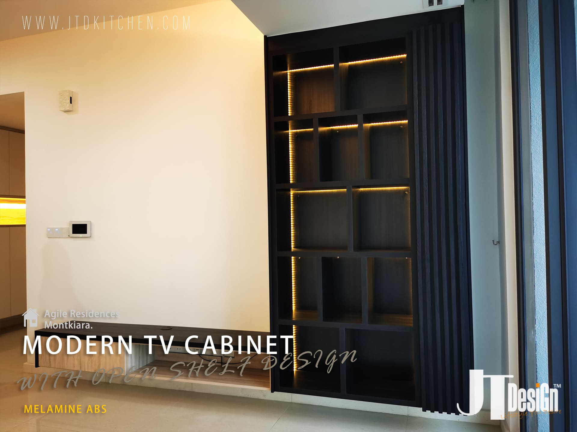 Agile Mont Kiara - Modern TV Cabinet Design 1